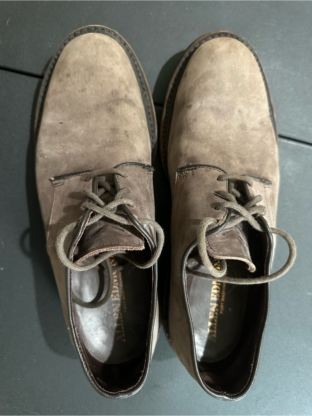 Allen Edmonds Brown Suede Oxfords